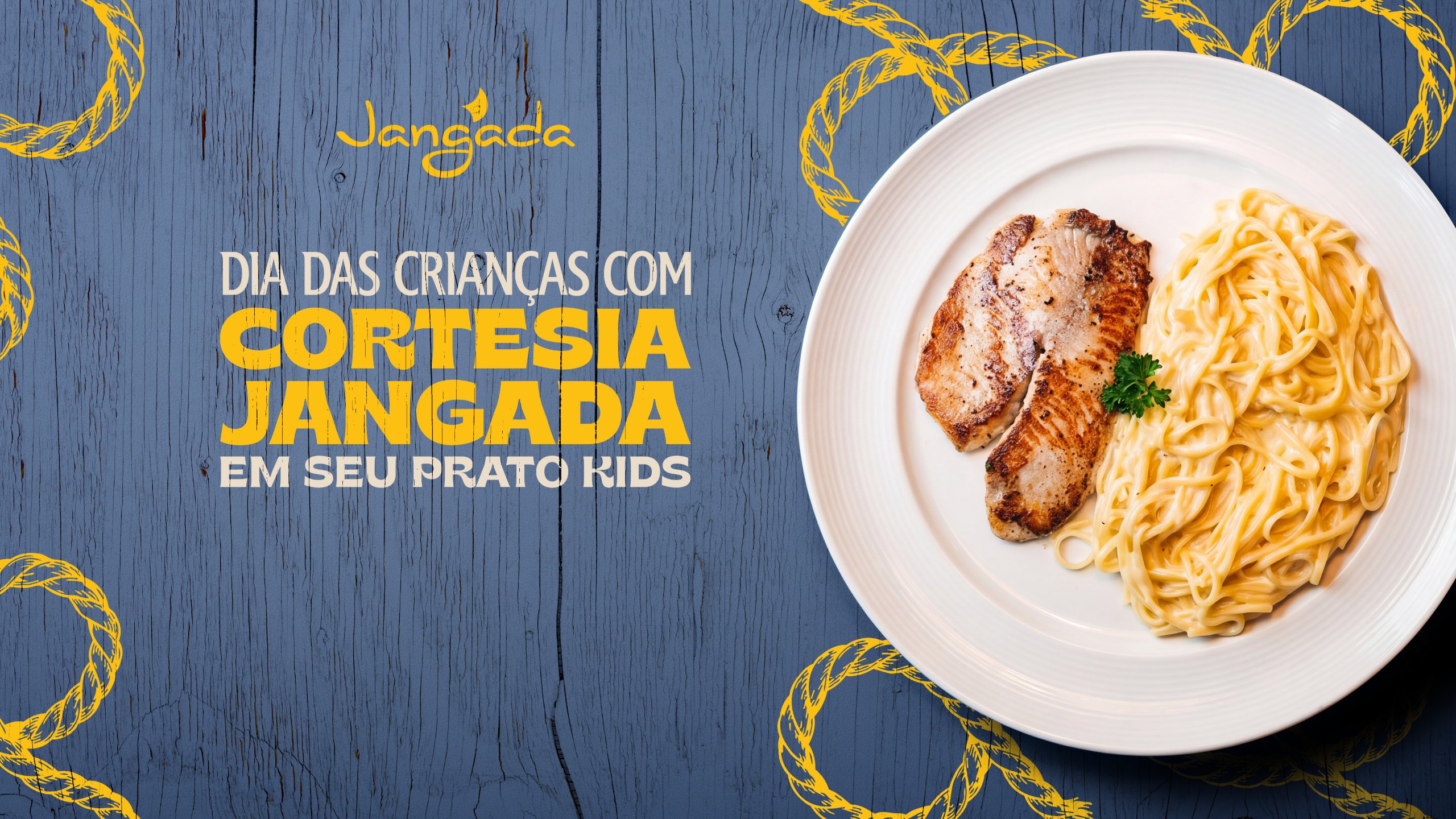 Dia das Crianças com cortesia Jangada