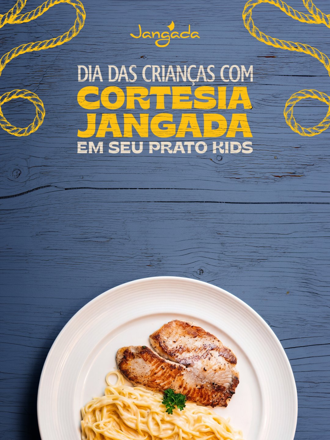 Dia das Crianças com cortesia Jangada